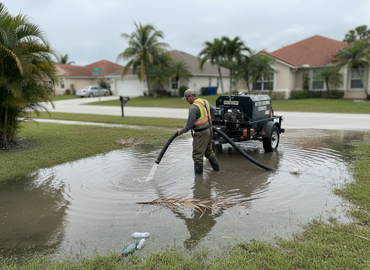 Standing Water Removal in Port St. Lucie