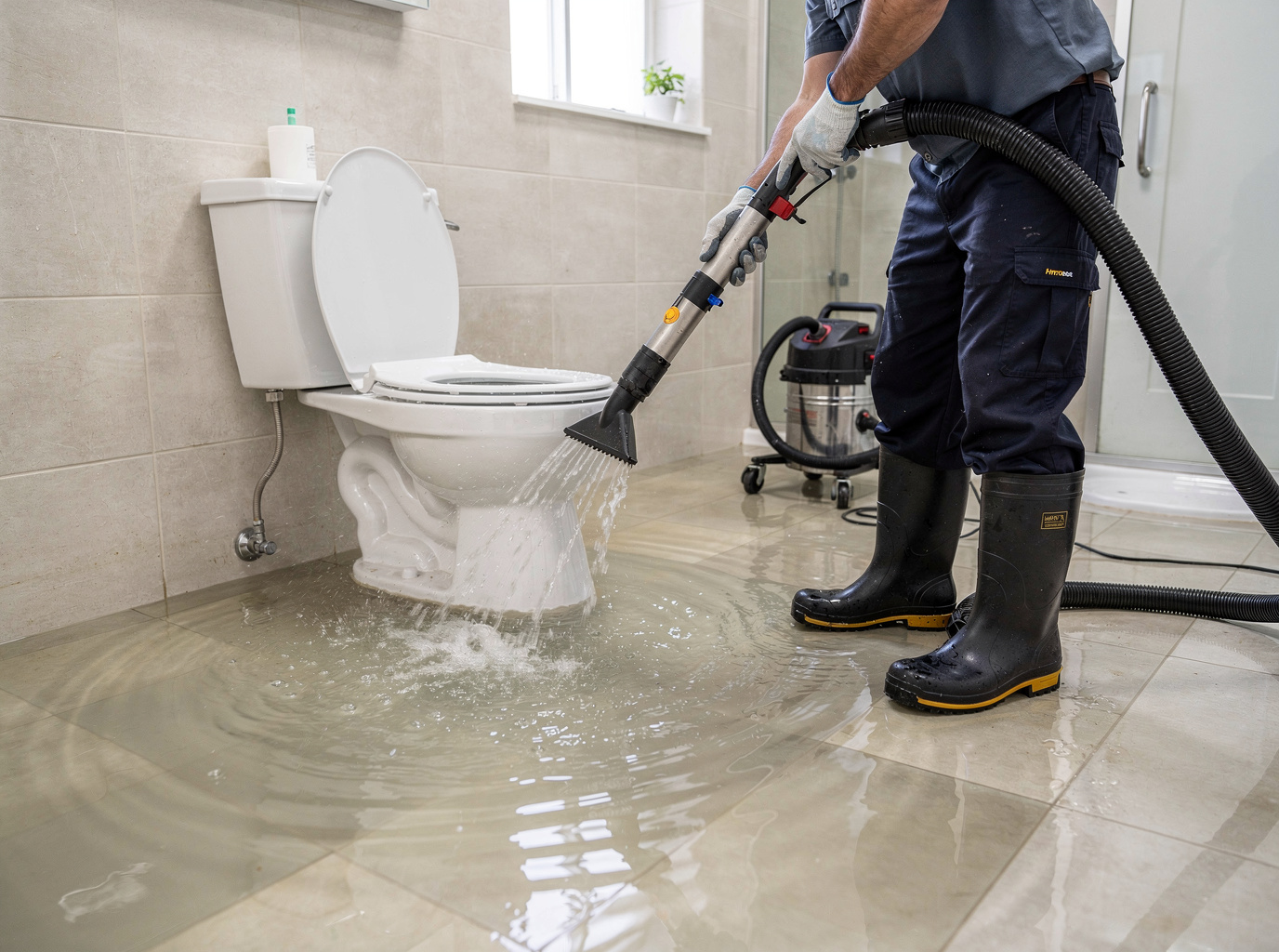 Toilet Overflow Water Extraction in Port St. Lucie